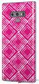 Decal style Skin Wrap compatible with Samsung Galaxy Note 9 Wavey Fushia Hot Pink