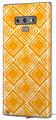 Decal style Skin Wrap compatible with Samsung Galaxy Note 9 Wavey Orange