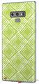Decal style Skin Wrap compatible with Samsung Galaxy Note 9 Wavey Sage Green