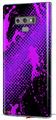 Decal style Skin Wrap compatible with Samsung Galaxy Note 9 Halftone Splatter Hot Pink Purple