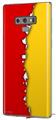 Decal style Skin Wrap compatible with Samsung Galaxy Note 9 Ripped Colors Red Yellow
