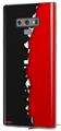 Decal style Skin Wrap compatible with Samsung Galaxy Note 9 Ripped Colors Black Red