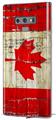 Decal style Skin Wrap compatible with Samsung Galaxy Note 9 Painted Faded and Cracked Canadian Canada Flag