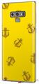 Decal style Skin Wrap compatible with Samsung Galaxy Note 9 Anchors Away Yellow