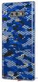 Decal style Skin Wrap compatible with Samsung Galaxy Note 9 HEX Mesh Camo 01 Blue Bright