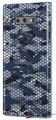 Decal style Skin Wrap compatible with Samsung Galaxy Note 9 HEX Mesh Camo 01 Blue