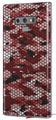 Decal style Skin Wrap compatible with Samsung Galaxy Note 9 HEX Mesh Camo 01 Red