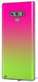 Decal style Skin Wrap compatible with Samsung Galaxy Note 9 Smooth Fades Neon Green Hot Pink