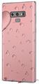Decal style Skin Wrap compatible with Samsung Galaxy Note 9 Raining Pink