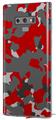 Decal style Skin Wrap compatible with Samsung Galaxy Note 9 WraptorCamo Old School Camouflage Camo Red