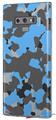 Decal style Skin Wrap compatible with Samsung Galaxy Note 9 WraptorCamo Old School Camouflage Camo Blue Medium