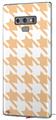 Decal style Skin Wrap compatible with Samsung Galaxy Note 9 Houndstooth Peach