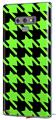 Decal style Skin Wrap compatible with Samsung Galaxy Note 9 Houndstooth Neon Lime Green on Black
