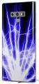 Decal style Skin Wrap compatible with Samsung Galaxy Note 9 Lightning Blue