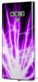 Decal style Skin Wrap compatible with Samsung Galaxy Note 9 Lightning Purple