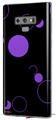 Decal style Skin Wrap compatible with Samsung Galaxy Note 9 Lots of Dots Purple on Black