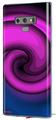 Decal style Skin Wrap compatible with Samsung Galaxy Note 9 Alecias Swirl 01 Purple