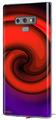Decal style Skin Wrap compatible with Samsung Galaxy Note 9 Alecias Swirl 01 Red