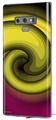 Decal style Skin Wrap compatible with Samsung Galaxy Note 9 Alecias Swirl 01 Yellow