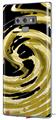 Decal style Skin Wrap compatible with Samsung Galaxy Note 9 Alecias Swirl 02 Yellow