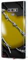 Decal style Skin Wrap compatible with Samsung Galaxy Note 9 Barbwire Heart Yellow