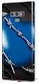 Decal style Skin Wrap compatible with Samsung Galaxy Note 9 Barbwire Heart Blue