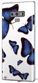 Decal style Skin Wrap compatible with Samsung Galaxy Note 9 Butterflies Blue