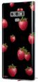 Decal style Skin Wrap compatible with Samsung Galaxy Note 9 Strawberries on Black