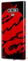 Decal style Skin Wrap compatible with Samsung Galaxy Note 9 Oriental Dragon Red on Black