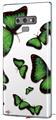 Decal style Skin Wrap compatible with Samsung Galaxy Note 9 Butterflies Green