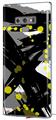 Decal style Skin Wrap compatible with Samsung Galaxy Note 9 Abstract 02 Yellow