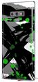 Decal style Skin Wrap compatible with Samsung Galaxy Note 9 Abstract 02 Green