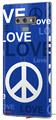 Decal style Skin Wrap compatible with Samsung Galaxy Note 9 Love and Peace Blue