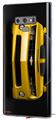 Decal style Skin Wrap compatible with Samsung Galaxy Note 9 2010 Chevy Camaro Yellow - Black Stripes on Black