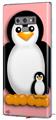 Decal style Skin Wrap compatible with Samsung Galaxy Note 9 Penguins on Pink
