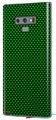 Decal style Skin Wrap compatible with Samsung Galaxy Note 9 Carbon Fiber Green
