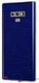 Decal style Skin Wrap compatible with Samsung Galaxy Note 9 Carbon Fiber Blue