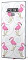 Decal style Skin Wrap compatible with Samsung Galaxy Note 9 Flamingos on White