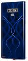 Decal style Skin Wrap compatible with Samsung Galaxy Note 9 Abstract 01 Blue