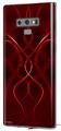 Decal style Skin Wrap compatible with Samsung Galaxy Note 9 Abstract 01 Red