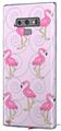 Decal style Skin Wrap compatible with Samsung Galaxy Note 9 Flamingos on Pink