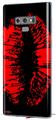 Decal style Skin Wrap compatible with Samsung Galaxy Note 9 Big Kiss Red Lips on Black