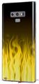 Decal style Skin Wrap compatible with Samsung Galaxy Note 9 Fire Yellow