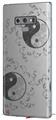 Decal style Skin Wrap compatible with Samsung Galaxy Note 9 Feminine Yin Yang Gray