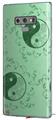 Decal style Skin Wrap compatible with Samsung Galaxy Note 9 Feminine Yin Yang Green