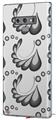 Decal style Skin Wrap compatible with Samsung Galaxy Note 9 Petals Gray