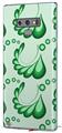 Decal style Skin Wrap compatible with Samsung Galaxy Note 9 Petals Green