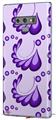 Decal style Skin Wrap compatible with Samsung Galaxy Note 9 Petals Purple