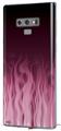 Decal style Skin Wrap compatible with Samsung Galaxy Note 9 Fire Pink