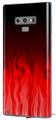 Decal style Skin Wrap compatible with Samsung Galaxy Note 9 Fire Red